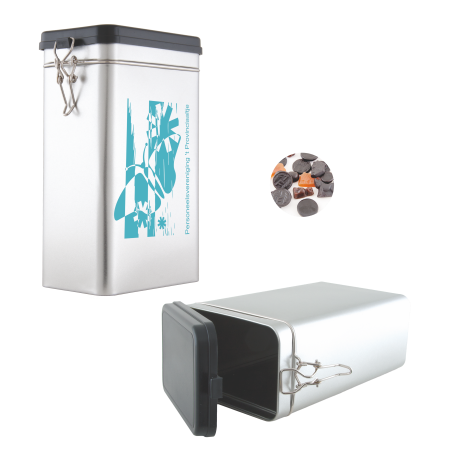 Voorraadblik groot met gemengd drop