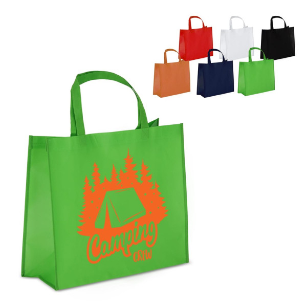 R-PET Draagtas gelamineerd non-woven 40 x 16 x 35cm 105g/m²