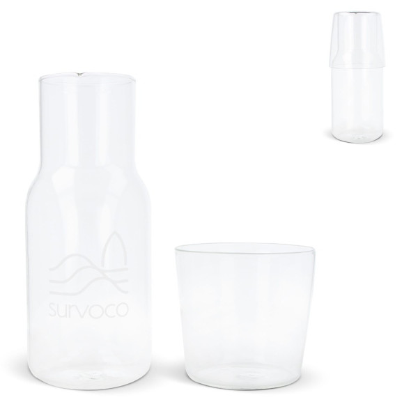 Caraffe 550ml en drinkglas 250ml set