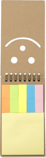Kartonnen memoblaadjes set Kim