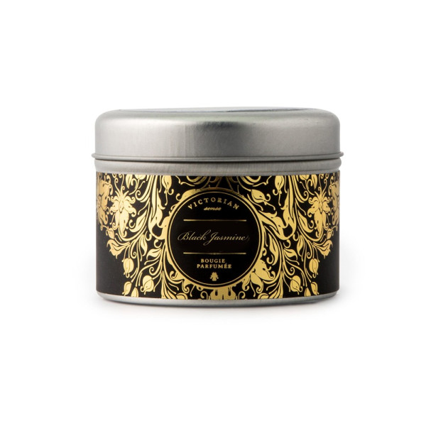 Victorian Sense Tinbox Black Jasmine geurkaars