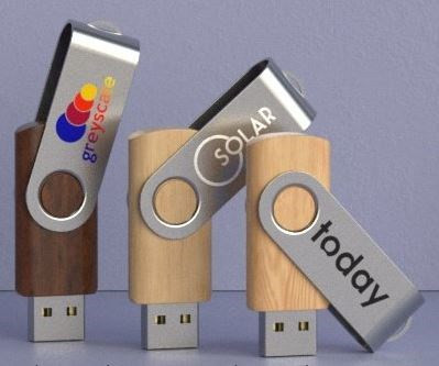 USB stick Twister hout 2.0