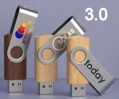 USB stick Twister hout 3.0