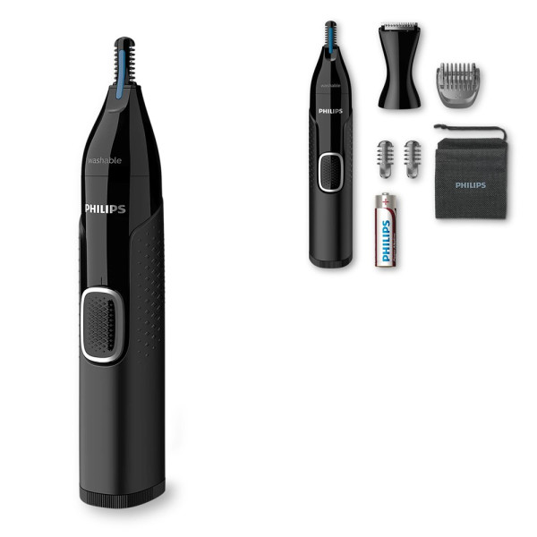 NT5650|Philips Neus-, oor-, wenkbrauwen detailtrimmer met 5 accessoires