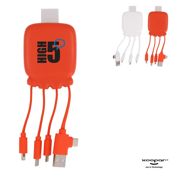 3192 | Xoopar Octopus Gamma 2 Powerbank met Bio Oplaadkabel 3000mAh