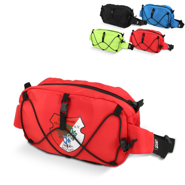 Crossbodytas R-PET met trekkoord