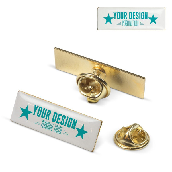 Badge metalen pin 30x10mm