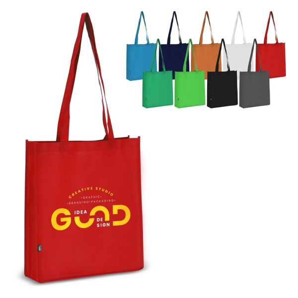 R-PET Draagtas non-woven 38 x 9 x 42cm 75g/m²